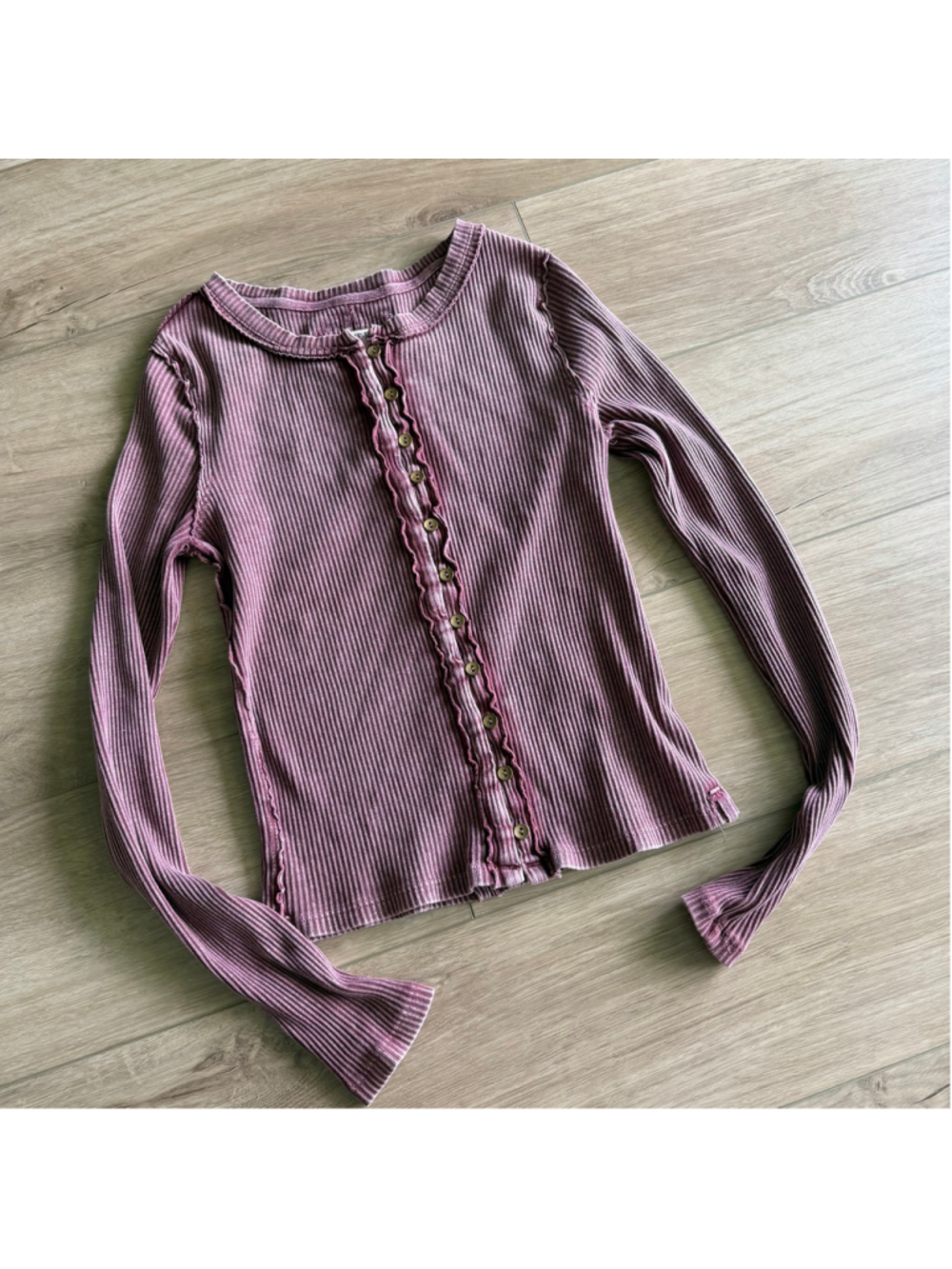 Free People It's On Cardi Top Wild Ginger sz M - Picture 2 of 6
